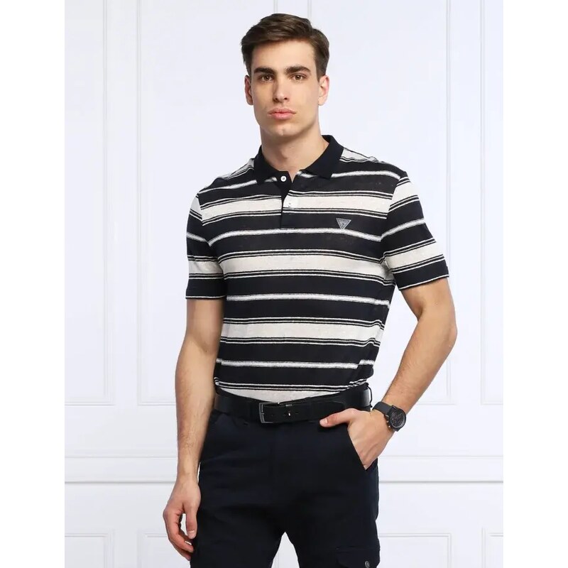 GUESS Lněné polokošile JOSU | Regular Fit