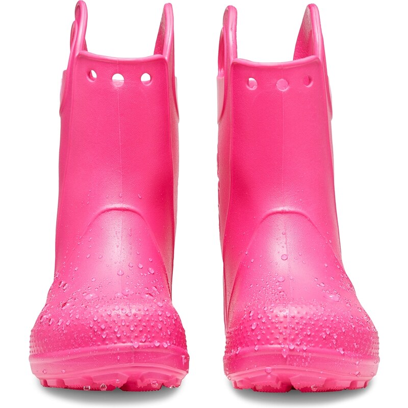 Dětské holínky Crocs HANDLE It Rain Boot růžová
