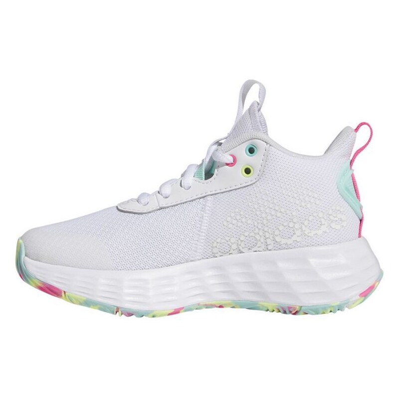 Dětské Unisex Basketbalové boty Adidas OwnTheGame 2.0 bílé