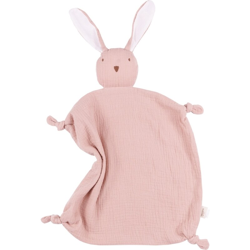 Malomi Kids Růžový mušelínový muchláček Dudu Rabbit
