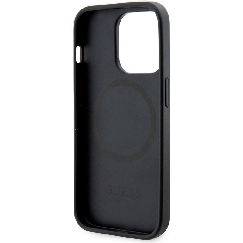 Ochranný kryt pro iPhone 14 Pro MAX - Guess, G Cube MagSafe Black