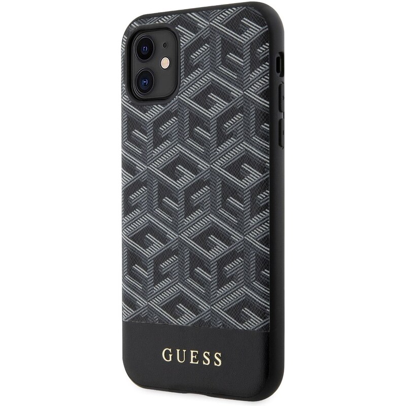 Ochranný kryt pro iPhone 11 - Guess, G Cube MagSafe Black