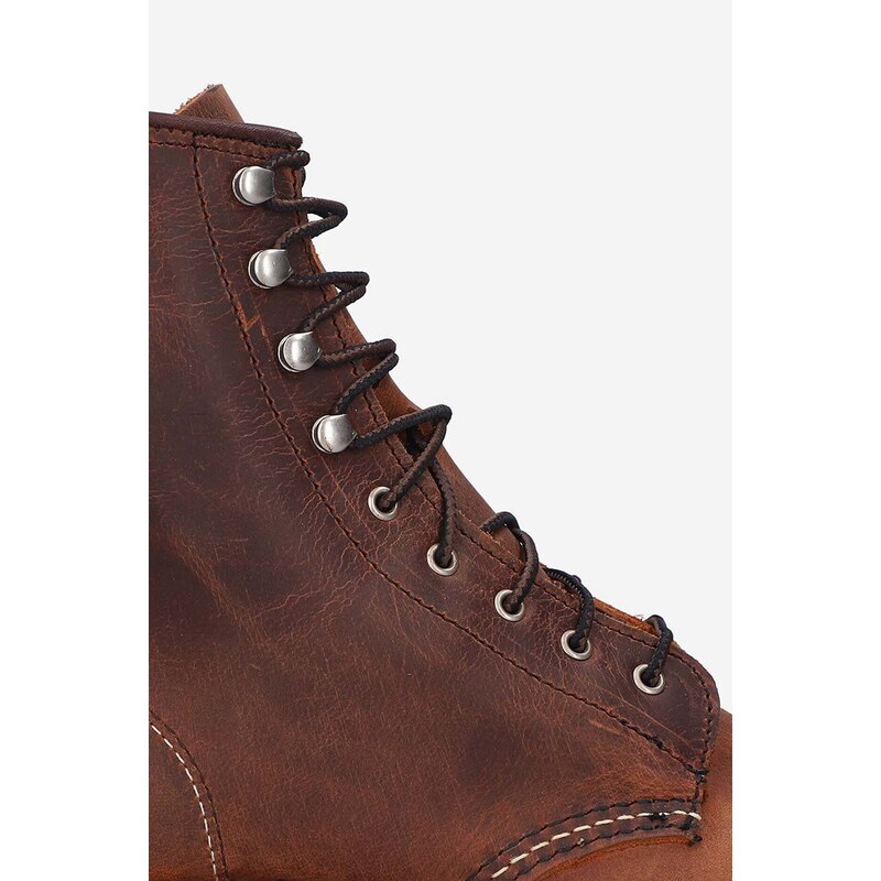 Kožené boty Red Wing pánské, hnědá barva, 3362-brown