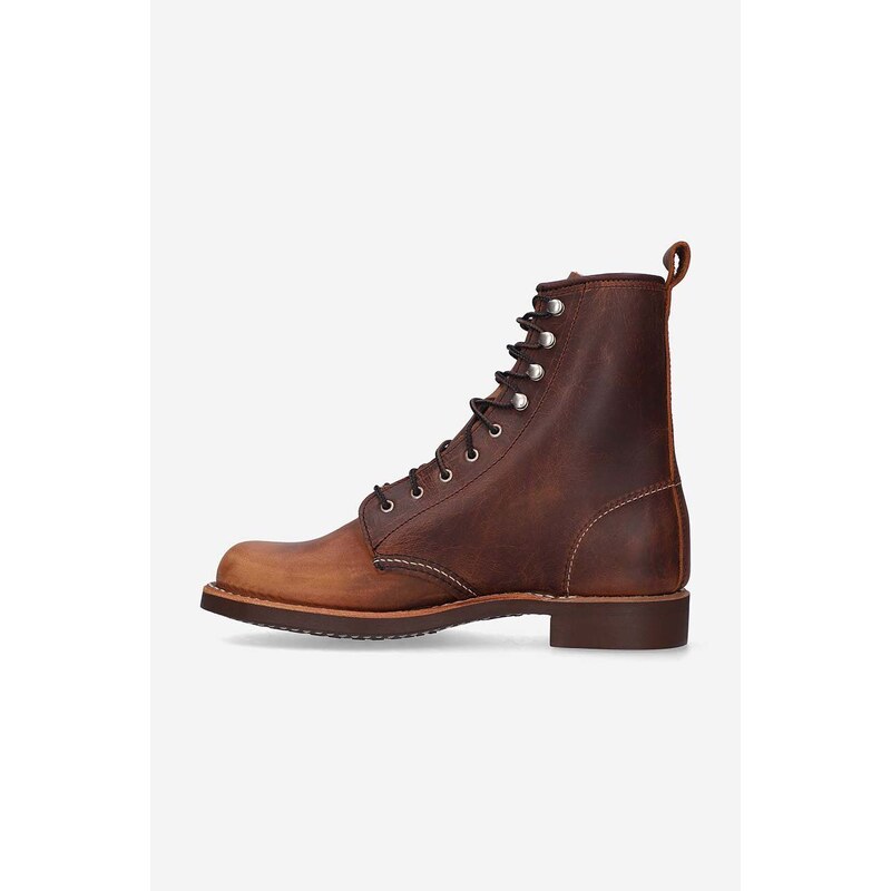 Kožené boty Red Wing pánské, hnědá barva, 3362-brown