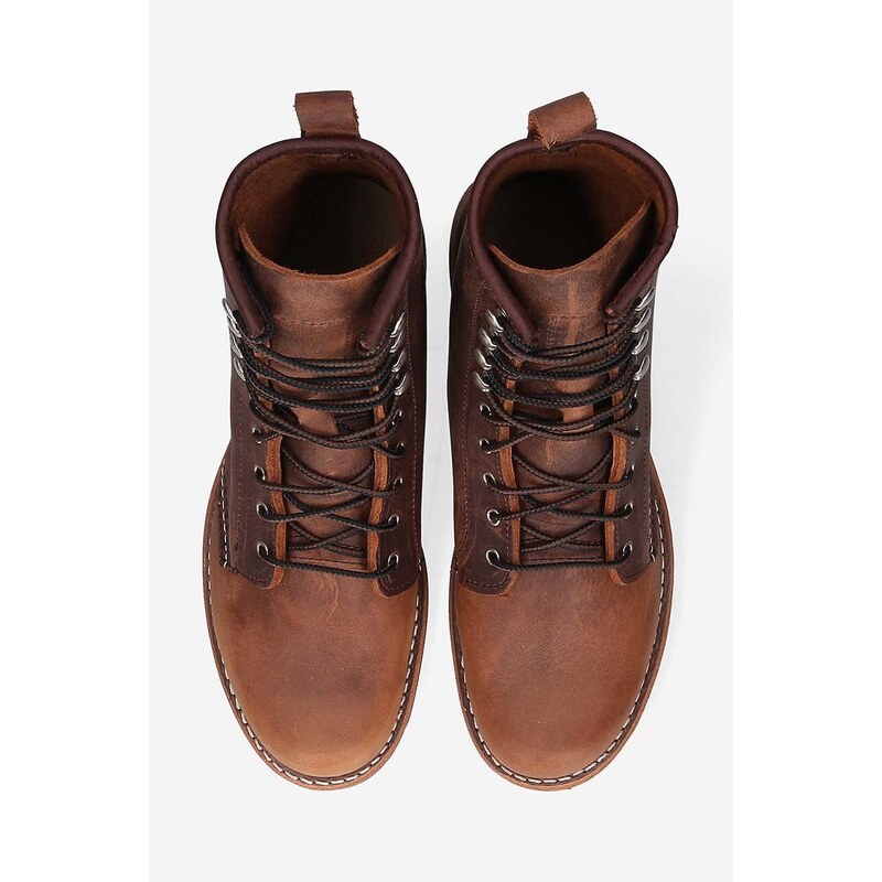 Kožené boty Red Wing pánské, hnědá barva, 3362-brown