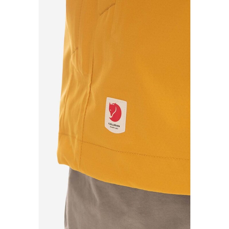 Nepromokavá bunda Fjallraven Hydratic Trail Jacket HC M F86984 161 pánská, žlutá barva, přechodná