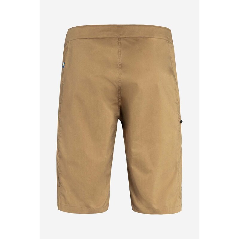 Kraťasy Fjallraven Abisko Hike Shorts F86969 232 pánské, béžová barva