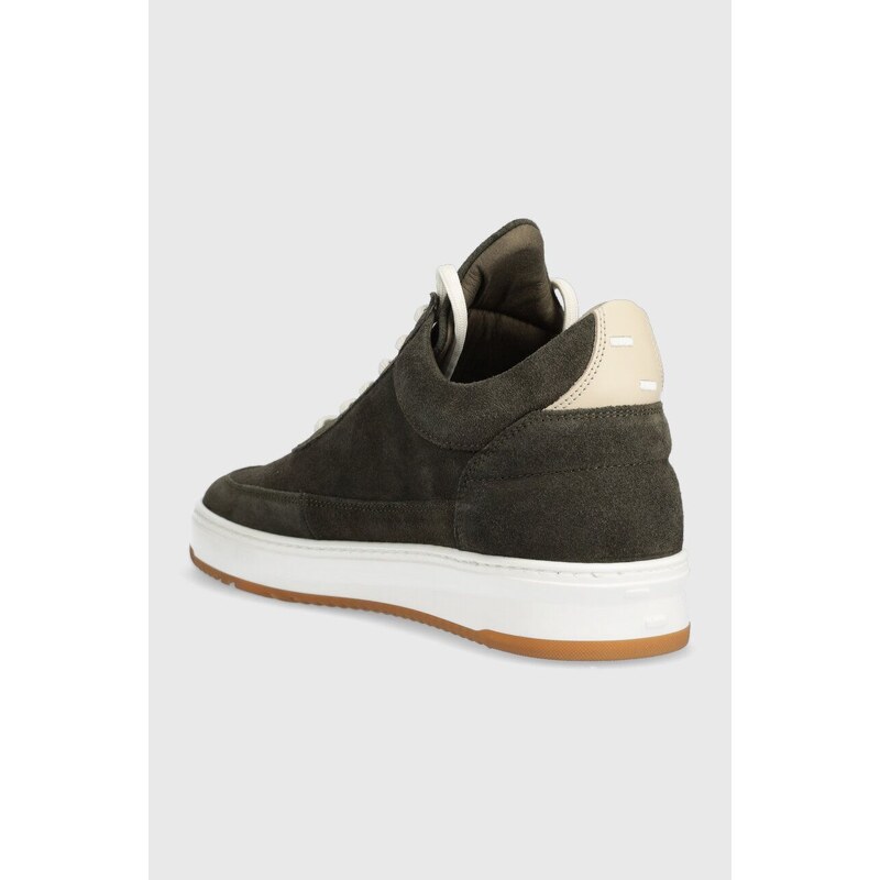 Semišové sneakers boty Filling Pieces Low Top Ripple Suede zelená barva, 25122791926