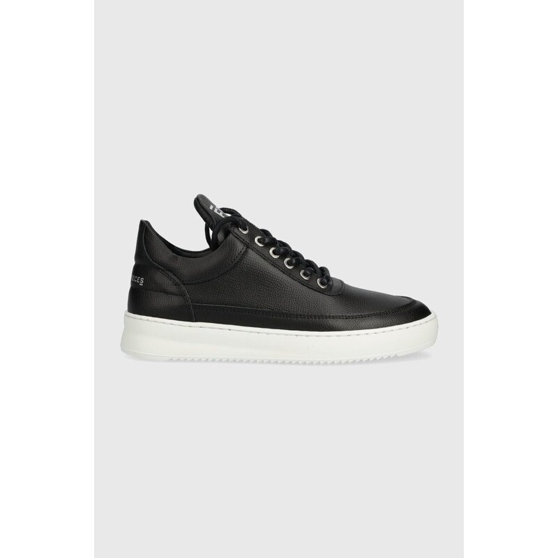 Kožené sneakers boty Filling Pieces Low Top Crumbs černá barva, 10127541861