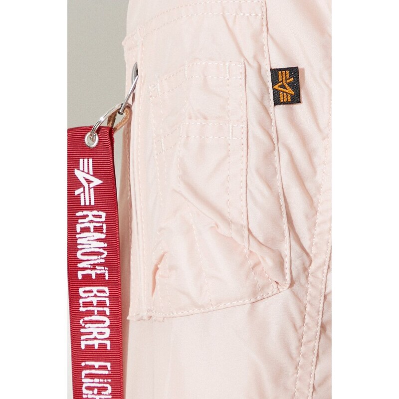 Bomber bunda Alpha Industries MA-1 TT Wmn 141041 640 růžová barva, přechodná