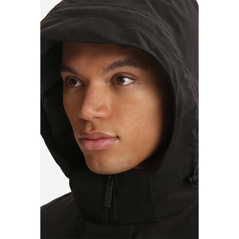 Péřová bunda Woolrich Urban Light Gtx pánská, černá barva, zimní, CFWOOU0475MRUT2698-100