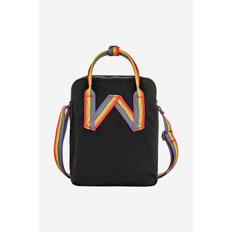 Ledvinka Fjallraven Kanken Rainbow Sling černá barva, F23623.550.907-907