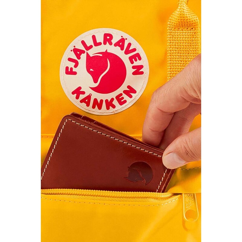 Batoh Fjallraven zelená barva, malý, vzorovaný, F23561.667-667