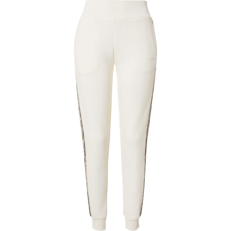 GUESS Kalhoty 'Britney' béžová / černá / offwhite