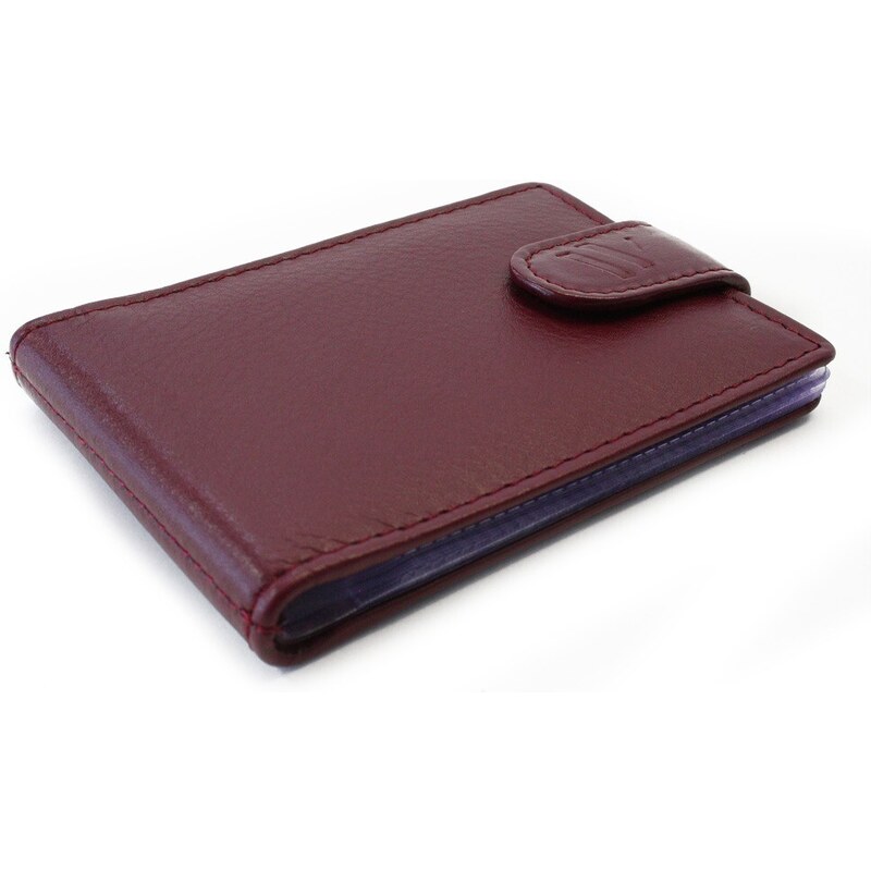 Arwel Burgundy dámská kožená dokladovka se zápinkou 514-0114-34 102512397