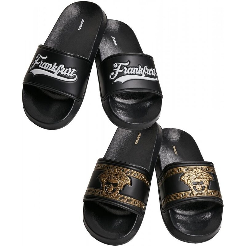 URBAN CLASSICS Cukle Slides 2-Pack - černé