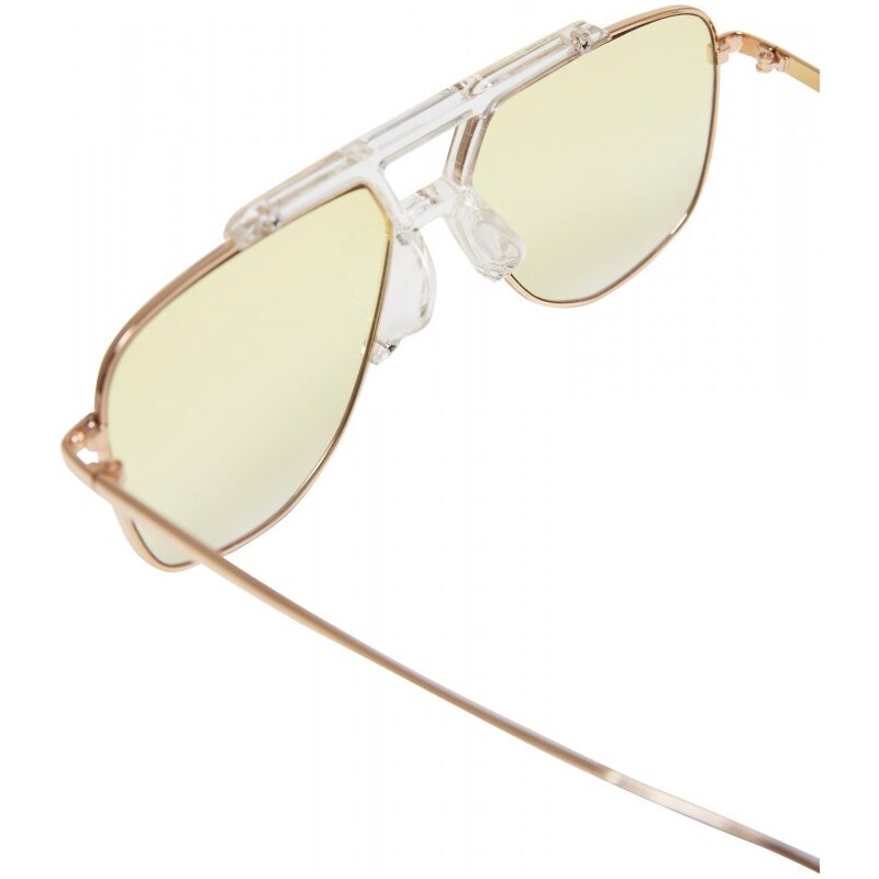 URBAN CLASSICS Sunglasses Saint Tropez - transparent/gold
