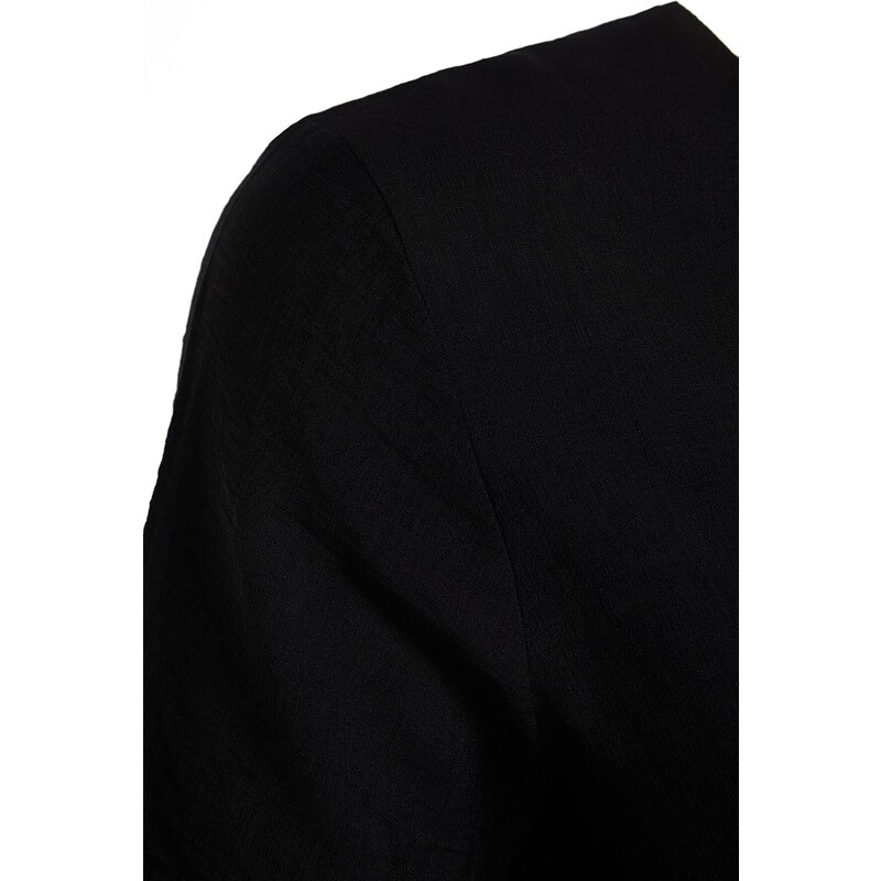 Trendyol Curve Black Waist Detailed Jumpsuit