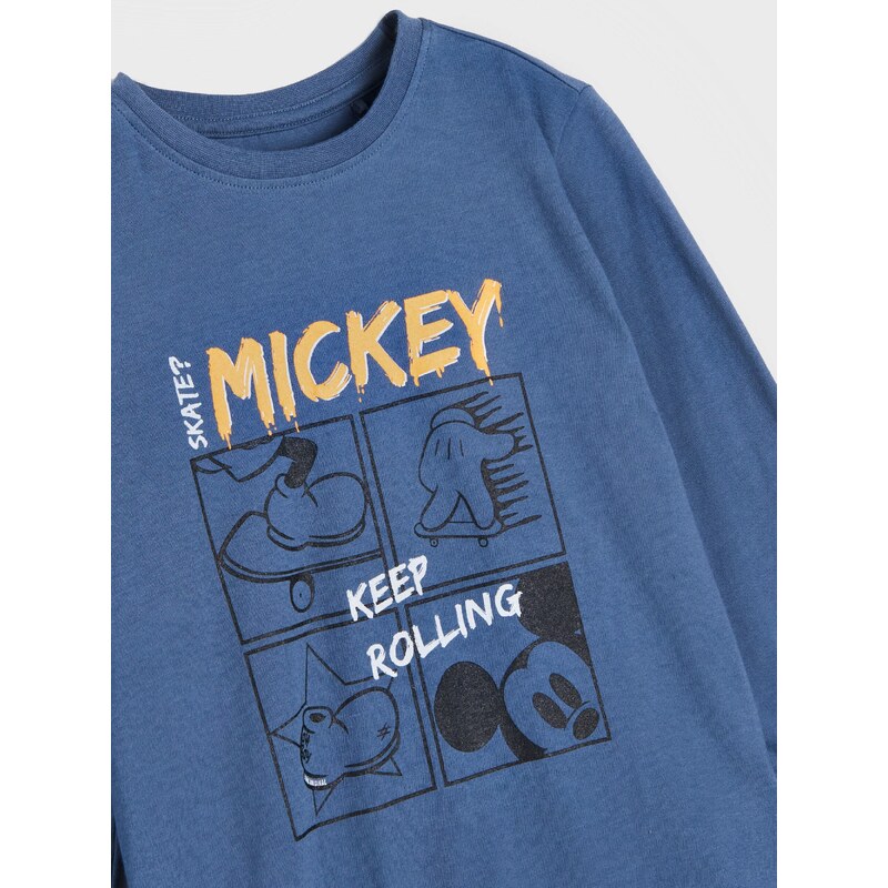 Sinsay - Tričko Mickey Mouse - indigo
