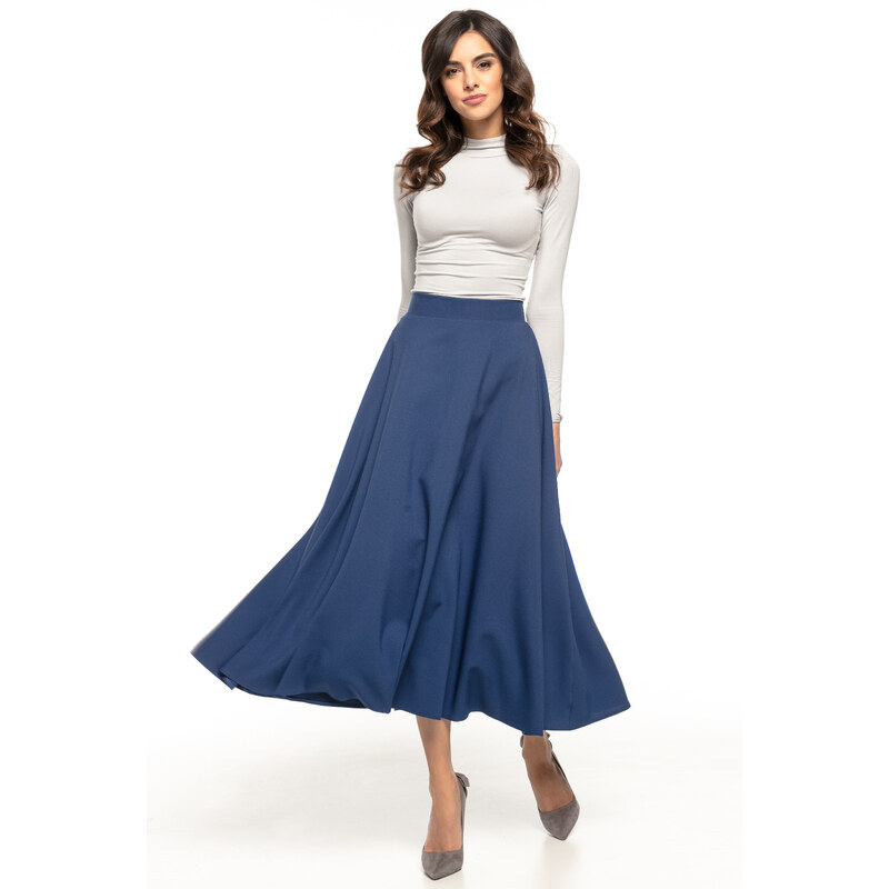 Tessita Woman's Skirt T260 4 Navy Blue