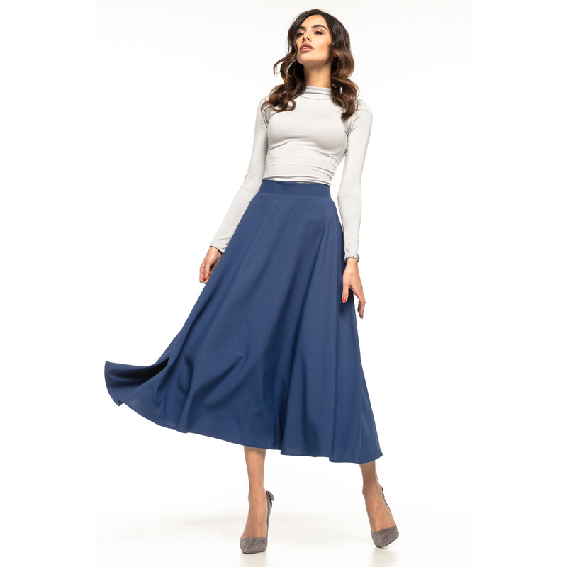 Tessita Woman's Skirt T260 4 Navy Blue