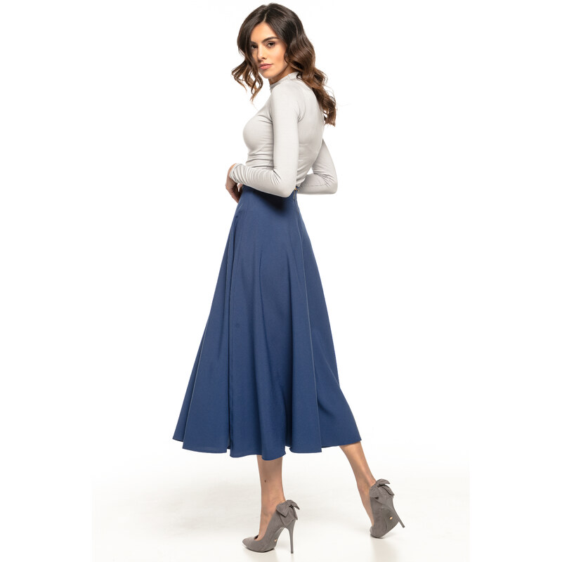 Tessita Woman's Skirt T260 4 Navy Blue