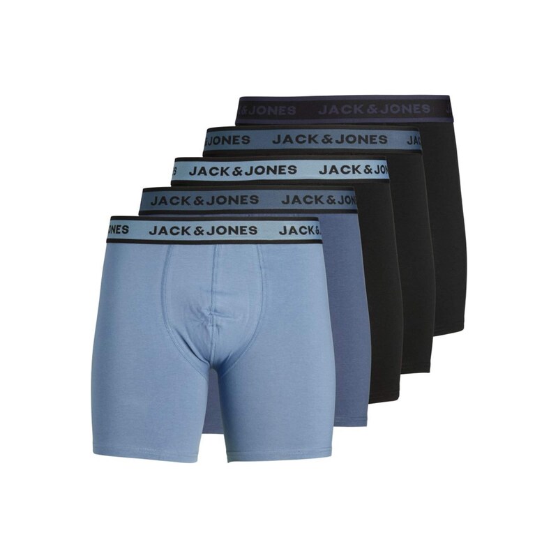 JACK & JONES Boxerky námořnická modř / kouřově modrá / chladná