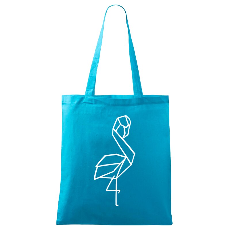 Roni Syvin + Adler/Malfini Ručně malovaná menší plátěná taška - Plameňák