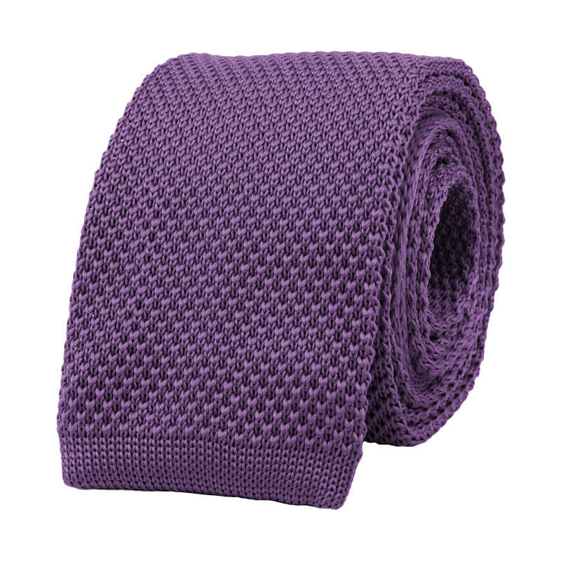 Bubibubi Fialová pletená kravata Amethyst