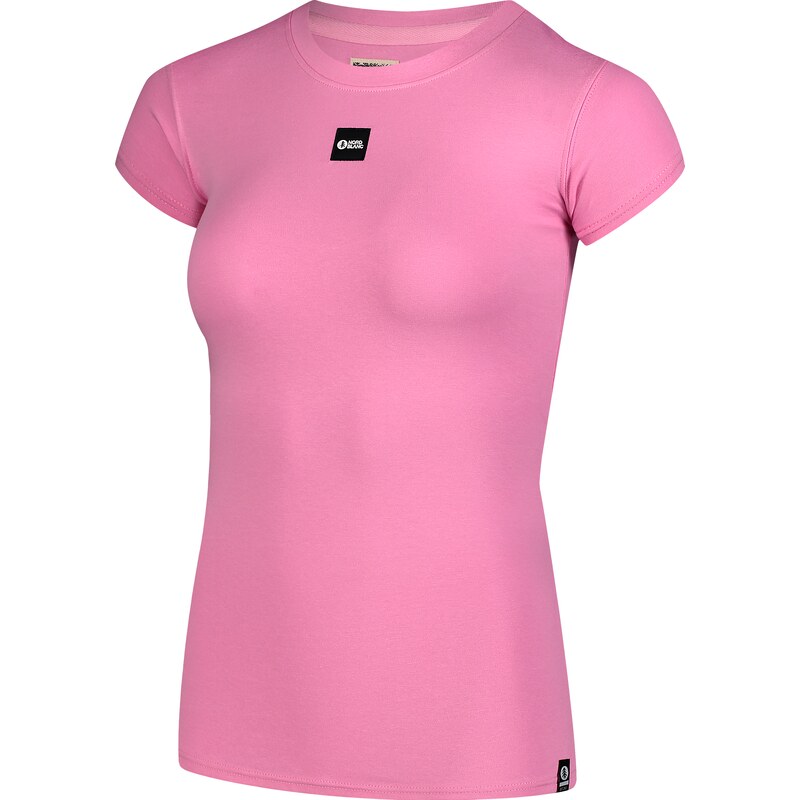 Nordblanc Růžové dámské bavlněné tričko CLOSE-UP