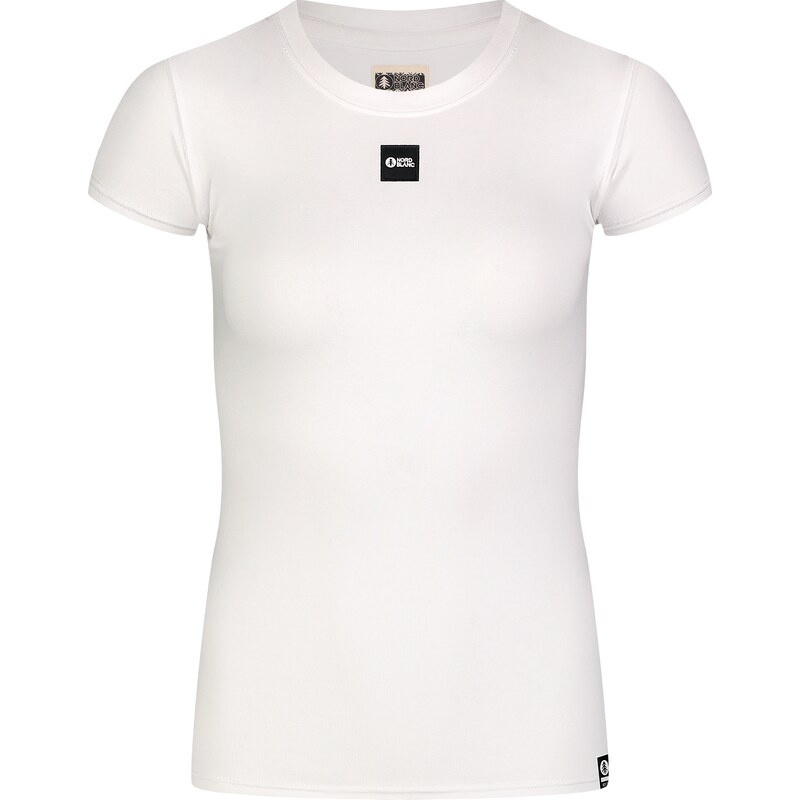 Nordblanc Bílé dámské bavlněné tričko CLOSE-UP