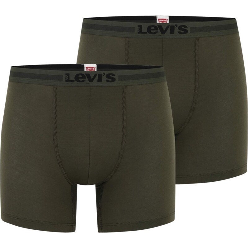 LEVIS  Boxerky khaki / černá