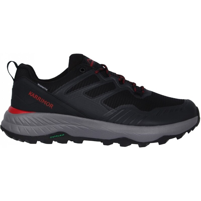 Karrimor Haraka Waterproof Mens Walking Shoes Char/Blk/Red