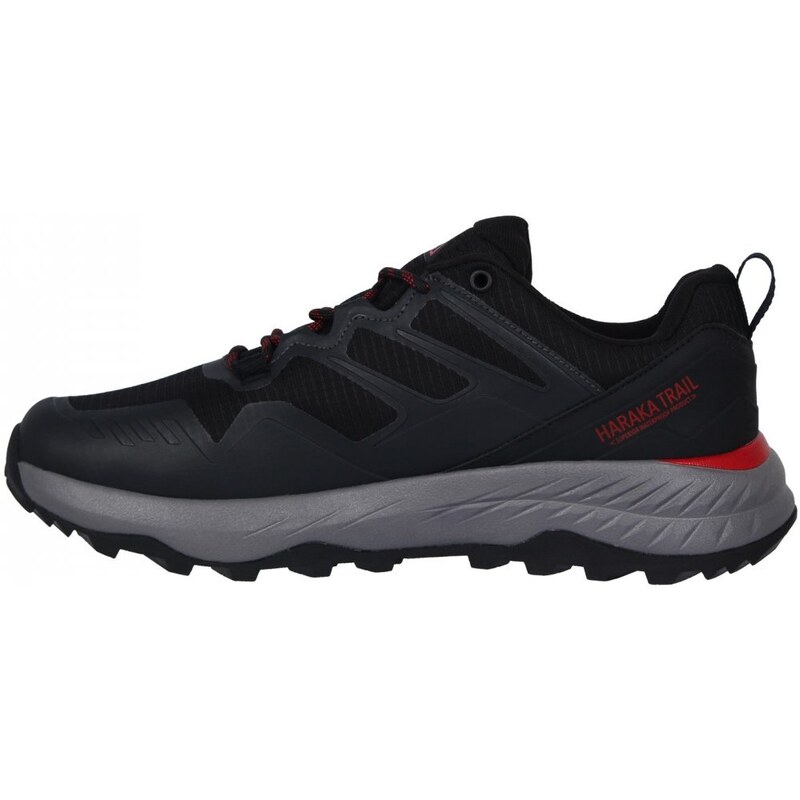 Karrimor Haraka Waterproof Mens Walking Shoes Char/Blk/Red