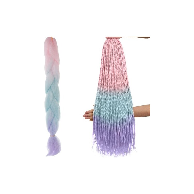 Soulima Ombré copánky ze syntetických vlasů růžová/ni/f W10341 92058744