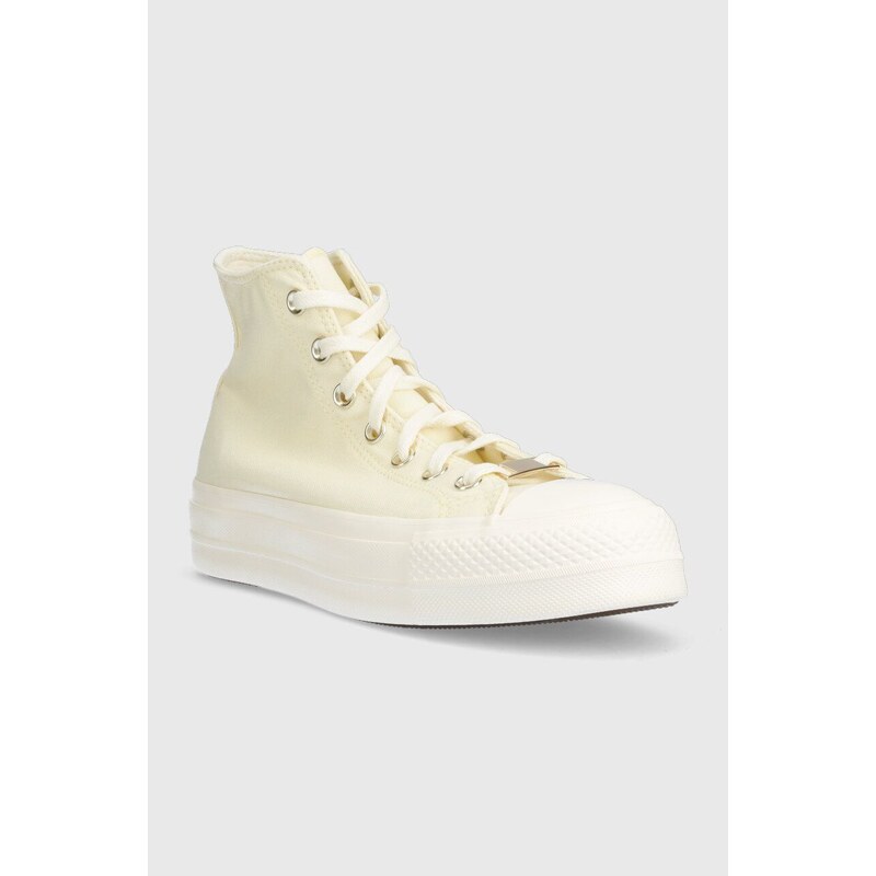 Kecky Converse Chuck Taylor All Star Lift Platform žlutá barva, A05198C