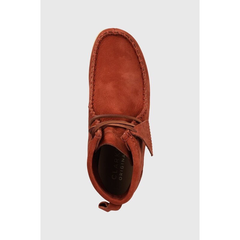 Semišové mokasíny Clarks Originals Wallabee Craft dámské, černá barva, na klínku, 26163275