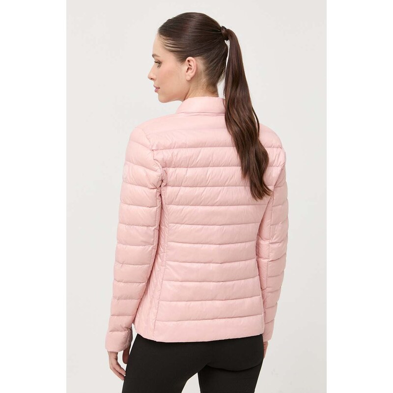 Péřová bunda Armani Exchange dámská, růžová barva, přechodná, 8NYB01 YNM4Z