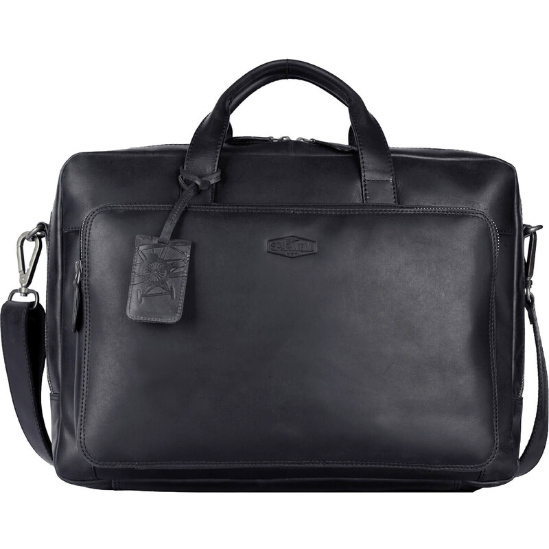 Pánská kožená taška na notebook Sparwell Luis - černá