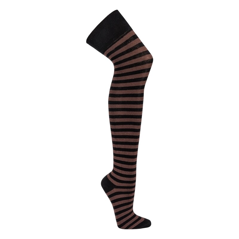 Nadkolenky Socks 4 Fun 2721 • černá/hnědá