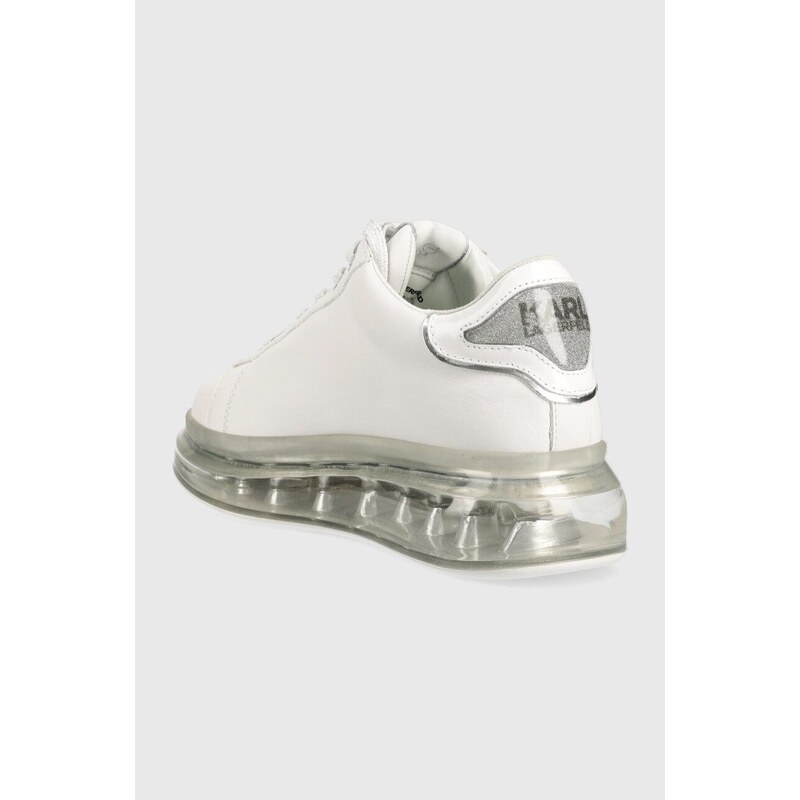 Kožené sneakers boty Karl Lagerfeld KAPRI KUSHION bílá barva, KL62610F