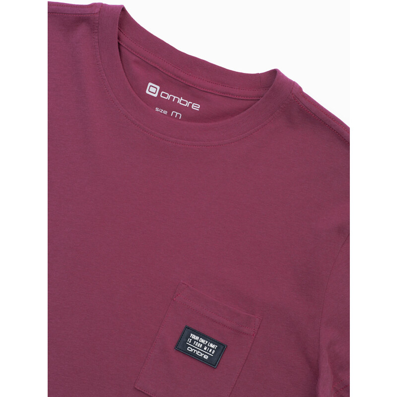 Ombre Men's cotton t-shirt with pocket