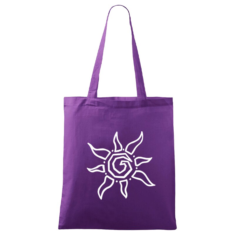 Roni Syvin + Adler/Malfini Ručně malovaná menší plátěná taška - Slunce