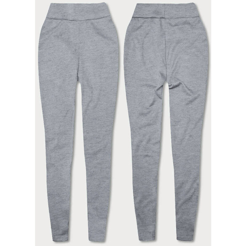 J.STYLE Dámské silné bavlněné legíny světle šedé (YW002-3)