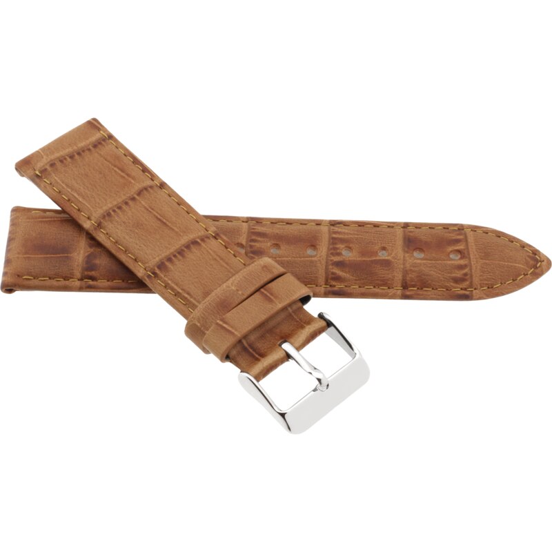 JVD Unisex hnědý kožený řemínek na hodinky R41717/12