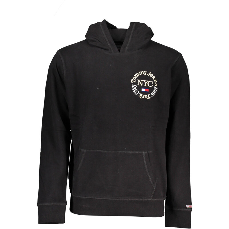 Černá mMikina Tommy Hilfiger s kapucí