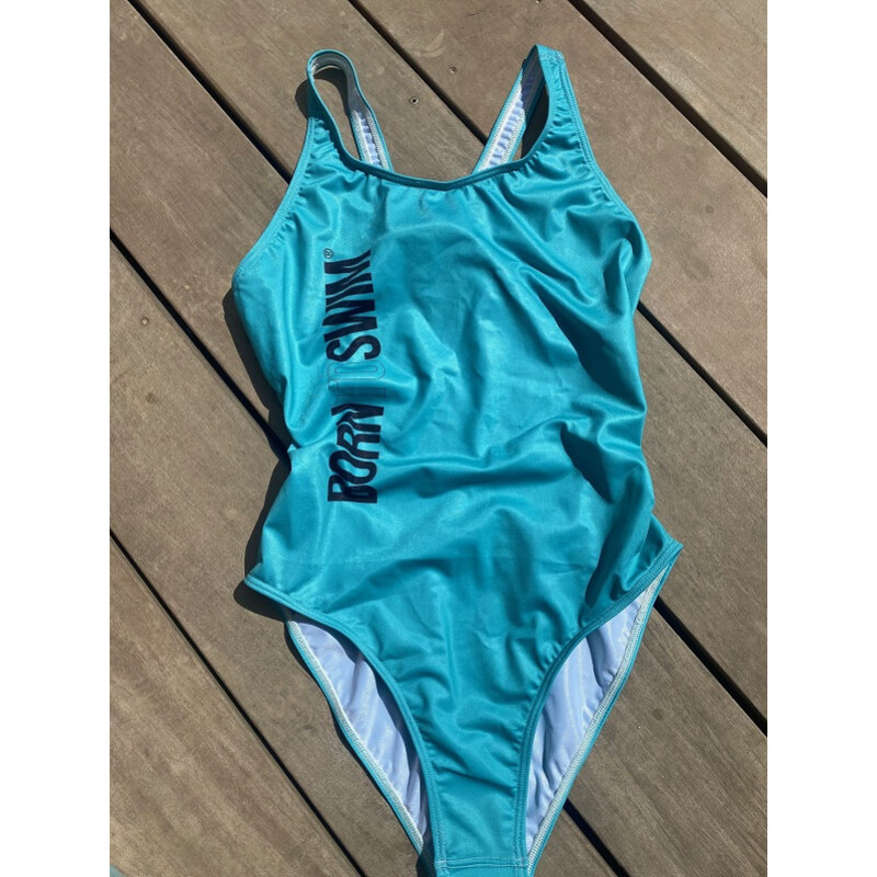 Dámské plavky BornToSwim Swimsuit Turquoise L - UK36