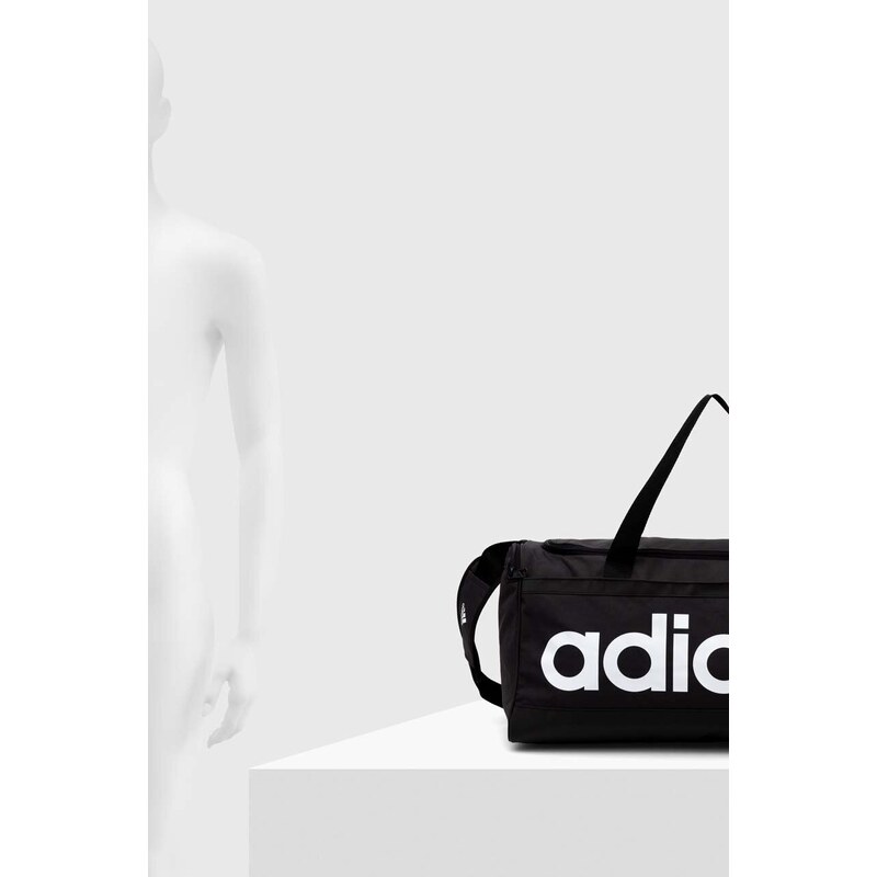 Sportovní taška adidas Performance Essentials Linear Medium černá barva, HT4743