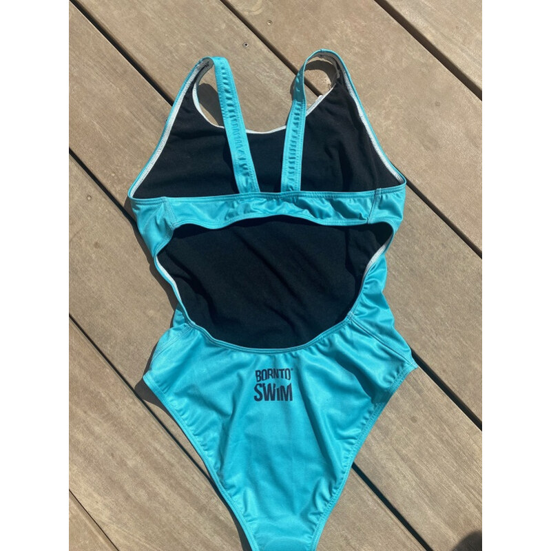 Dámské plavky BornToSwim Swimsuit Turquoise L - UK36