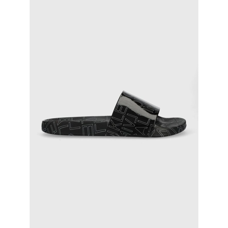 Pantofle Calvin Klein POOL SLIDE RUBBER pánské, černá barva, HM0HM01062